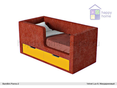 МЯГКАЯ ДЕТСКАЯ КРОВАТЬ BAMBINI PANNO 2 С ТУМБОЙ