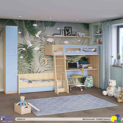 ДВУХЪЯРУСНАЯ КРОВАТЬ FELICITA KIDS 3.3
