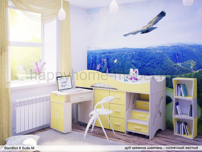 ДЕТСКАЯ КРОВАТЬ-ЧЕРДАК BAMBINI 9 SUITE M