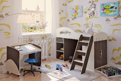 НИЗКАЯ КРОВАТЬ-ЧЕРДАК BAMBINI 30