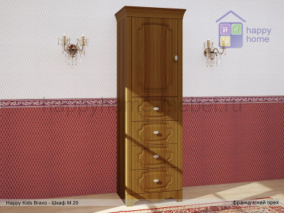 Шкаф-пенал Happy kids Bravo М20