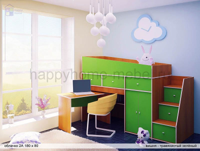 КРОВАТЬ-ЧЕРДАК РАДУГА ОБЛАЧКО 1А