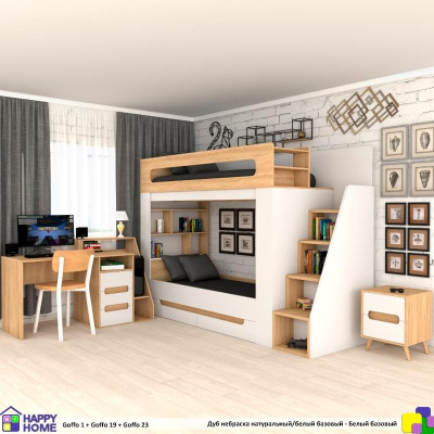 Двухъярусная кровать Goffo -1 180