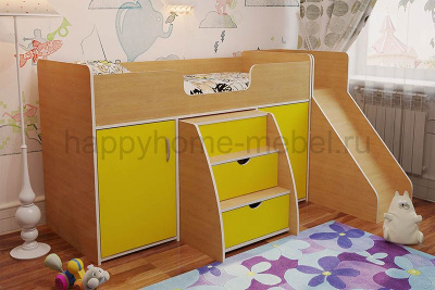 КРОВАТЬ-ЧЕРДАК BAMBINI 19 + ГОРКА 13.2