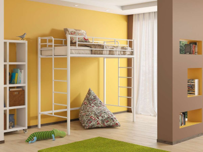 ДЕТСКАЯ МЕТАЛЛИЧЕСКАЯ КРОВАТЬ-ЧЕРДАК АМСТЕРДАМ-2 190Х90