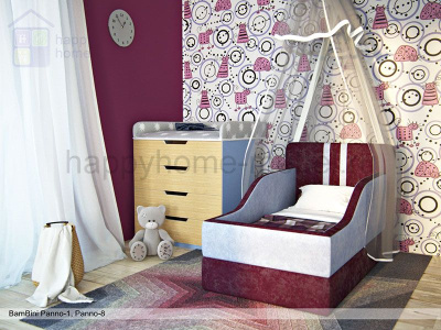 МЯГКАЯ ДЕТСКАЯ КРОВАТЬ BAMBINI PANNO 1
