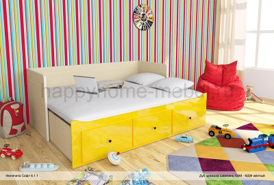 КРОВАТЬ ОДНОСПАЛЬНАЯ, РАЗДВИЖНАЯ В ДВУСПАЛЬНУЮ FELICITA SOFT 6.1 STANDARD