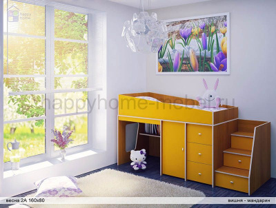 КРОВАТЬ-ЧЕРДАК РАДУГА ВЕСНА 1А