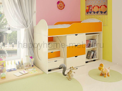 КРОВАТЬ-ЧЕРДАК ОРБИТА 14 (КОРПУС - БУК БАВАРИЯ)