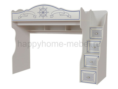 КРОВАТЬ-ЧЕРДАК БЕЗ СТОЛА HAPPY KIDS OCEAN M38.2