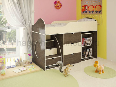 КРОВАТЬ-ЧЕРДАК ОРБИТА 14 (КОРПУС - БУК БАВАРИЯ)