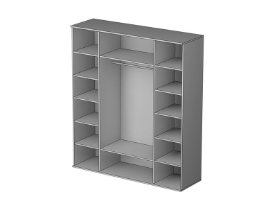 ЧЕТЫРЕХСТВОРЧАТЫЙ ШКАФ ДЛЯ ОДЕЖДЫ GLOSS 04