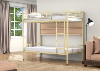 ДВУХЪЯРУСНАЯ МЕТАЛЛИЧЕСКАЯ КРОВАТЬ ВАЛЕНСИЯ 190X90 С ПОЛКАМИ