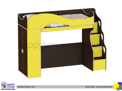 КРОВАТЬ-ЧЕРДАК BAMBINI DIVANNO 33.2