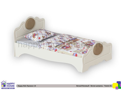 КРОВАТЬ ПОЛУТОРОСПАЛЬНАЯ HAPPY KIDS ПРОВАНС 14