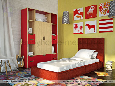 ШКАФ-СТЕЛЛАЖ BAMBINI PANNO 10 (С ЯЩИКАМИ)