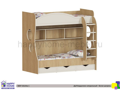ДВУХЪЯРУСНАЯ КРОВАТЬ FELICITA KIDS 1 МДФ 200