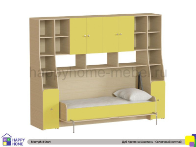 ДЕТСКАЯ СТЕНКА С ОТКИДНОЙ КРОВАТЬЮ ТРИУМФ - 4 (СТАРТОВАЯ КОМПЛЕКТАЦИЯ)
