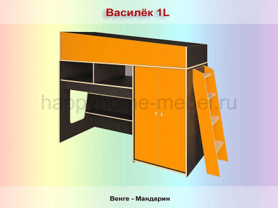 КРОВАТЬ-ЧЕРДАК РАДУГА ВАСИЛЕК 2L