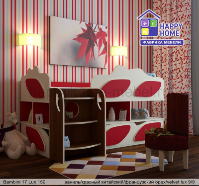 Низкая кровать-комод BamBini 17 Lux 150
