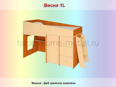 КРОВАТЬ-ЧЕРДАК РАДУГА ВЕСНА 3L